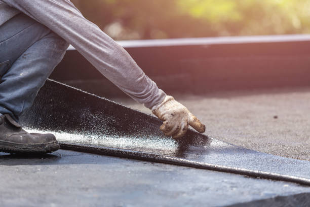 Professional Emergency Waterproofing technician working in Harrietta, MI